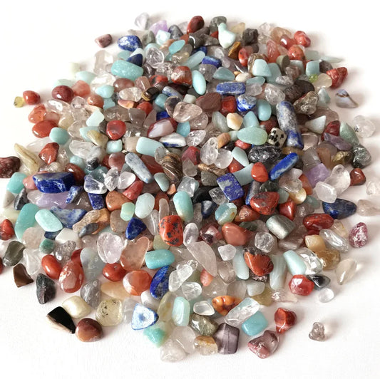 100g Natural Mixed Quartz Crystal Gravel – 4 Sizes of Rock Specimens for Decor & Collection