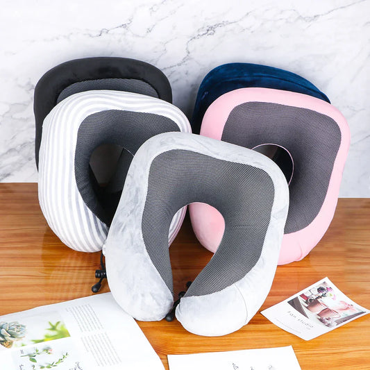 Soft Travel Pillow – U-Shaped Memory Foam Neck Cushion for Travel & Healthcare